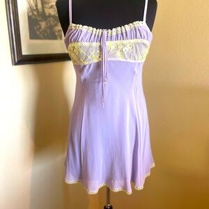 Victoria’s Secret chiffon and lace chemise. NWT size medium Lavender